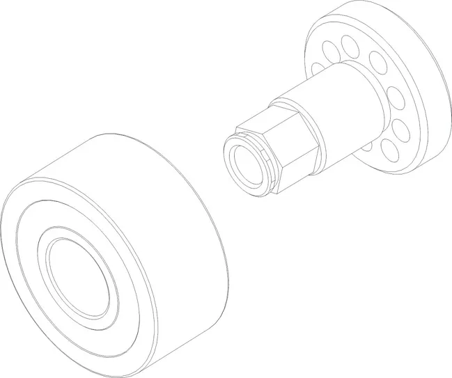CARRIER ASSY HEX SGL RED 5T
