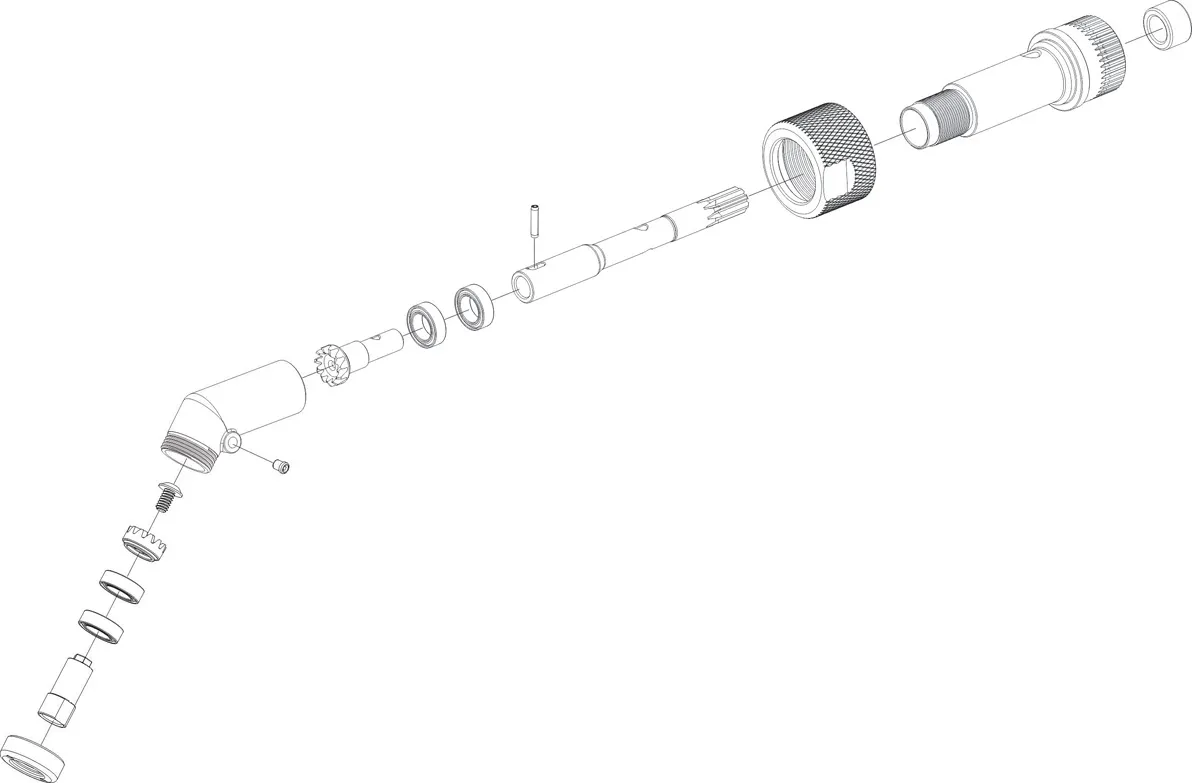 45DEG ATTACHMENT 1/4-28
