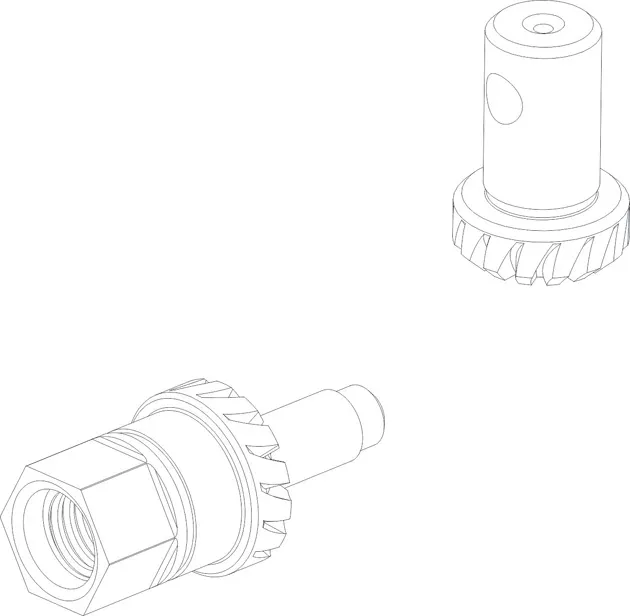 SRVC OUTPUT SHAFT 1/4-28