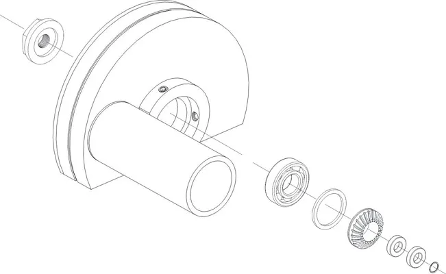 SCO OUTPUT SPINDLE ASSY 18K