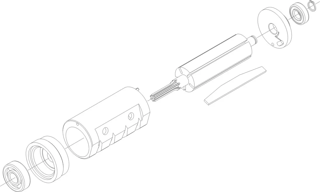 7 TOOTH 1HP NR MOTOR ASSY