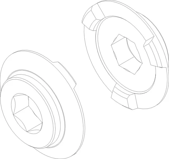 JAW CLUTCH 25 DEG - 2 PAK