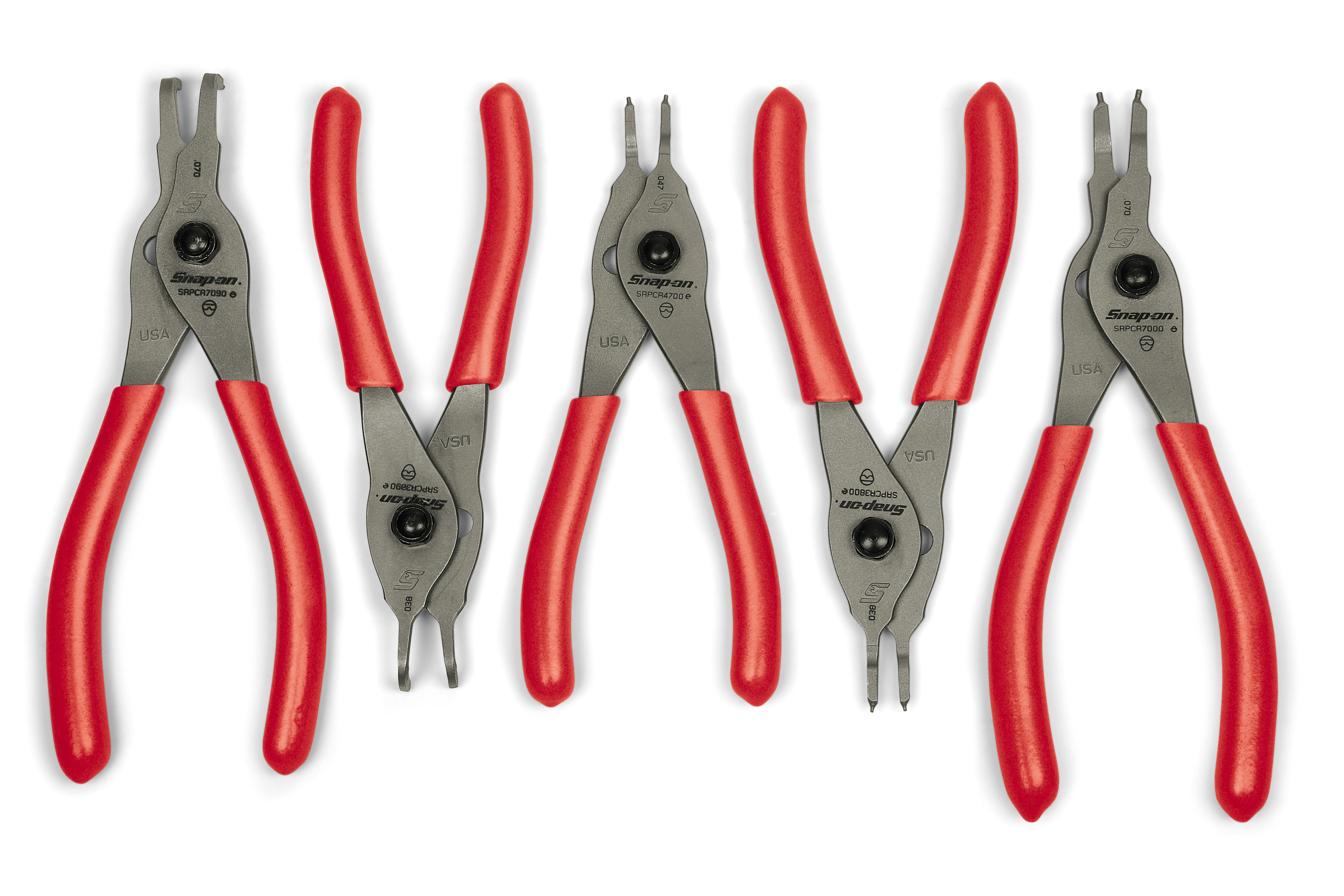 5pc pliers C clip snap ring circlip cir internal external plier pinchers tool 