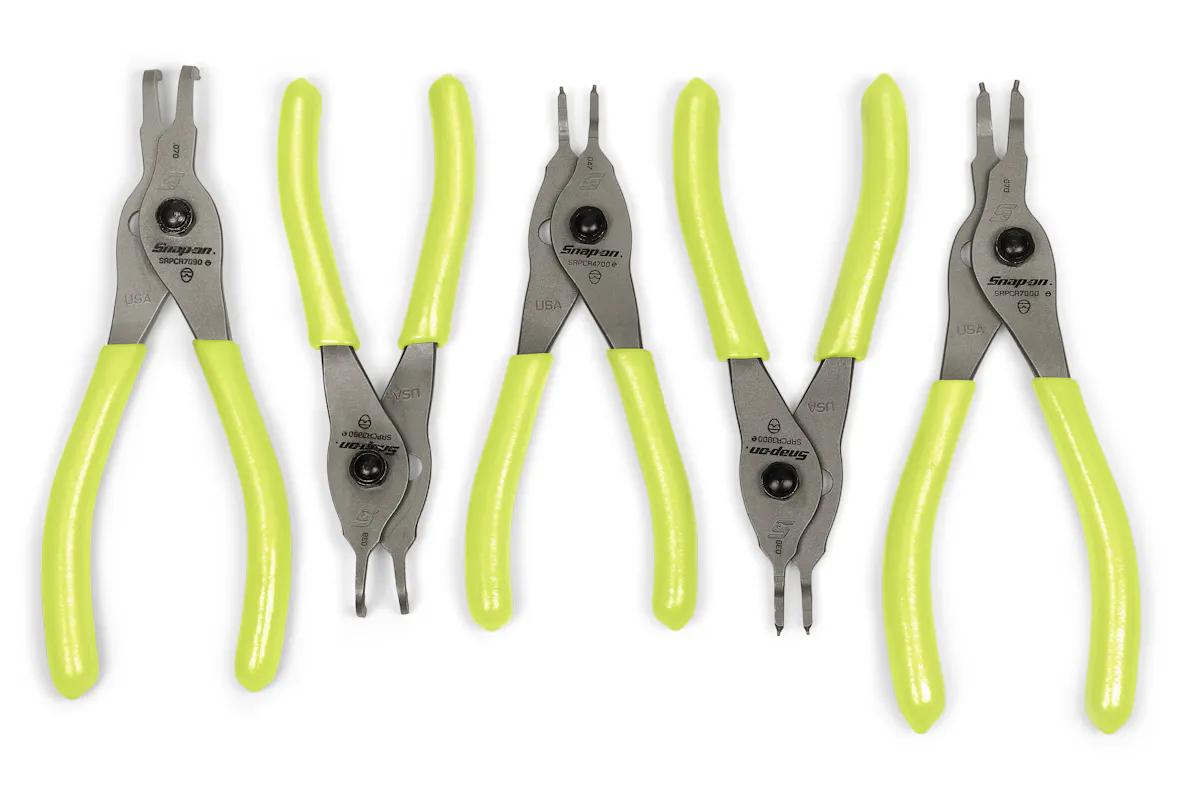 5PC SNAP RING PLIER SET HI-VIZ