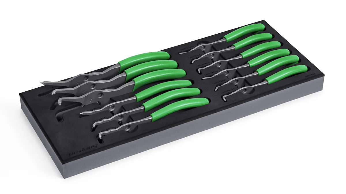 12PC SNAP RING PLIER DTFM GRN