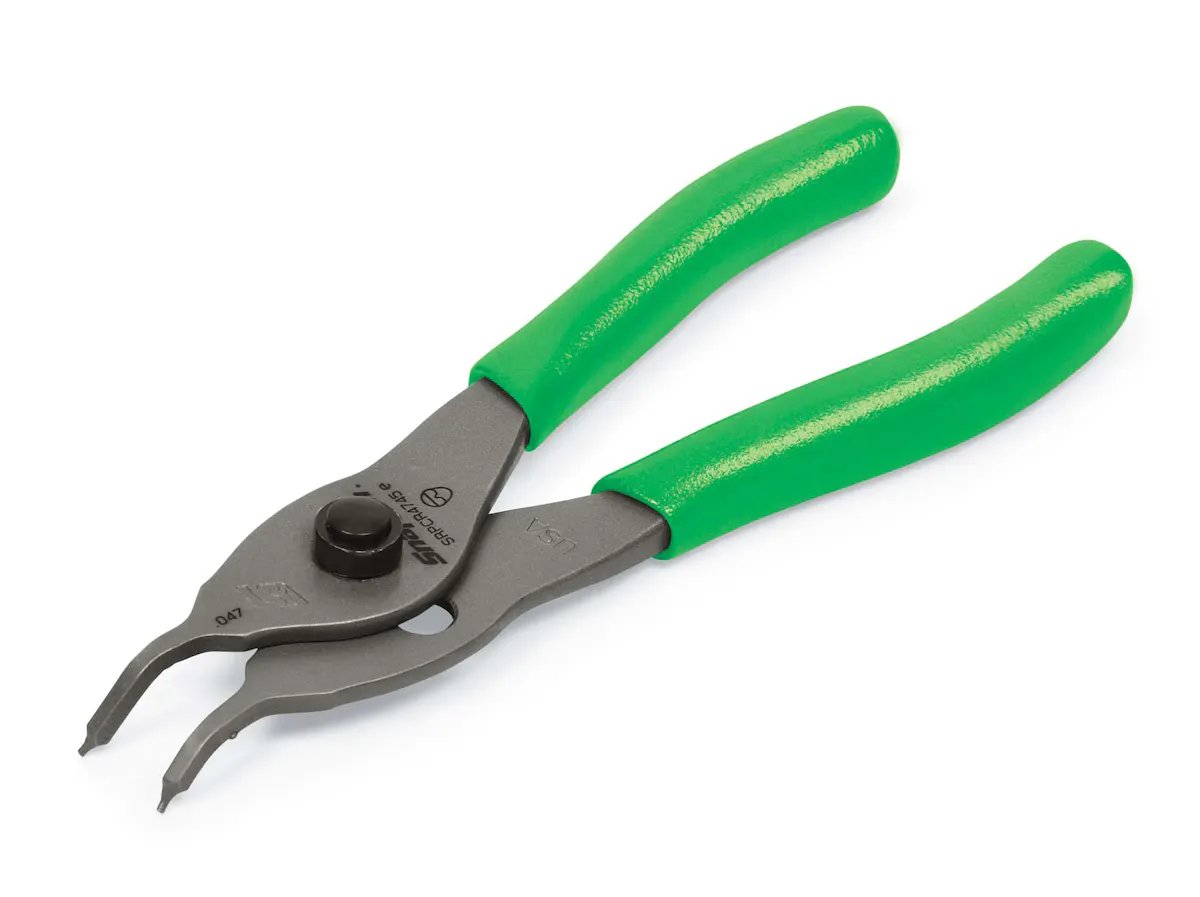 SNAP RING PLIERS 45 DEG GREEN