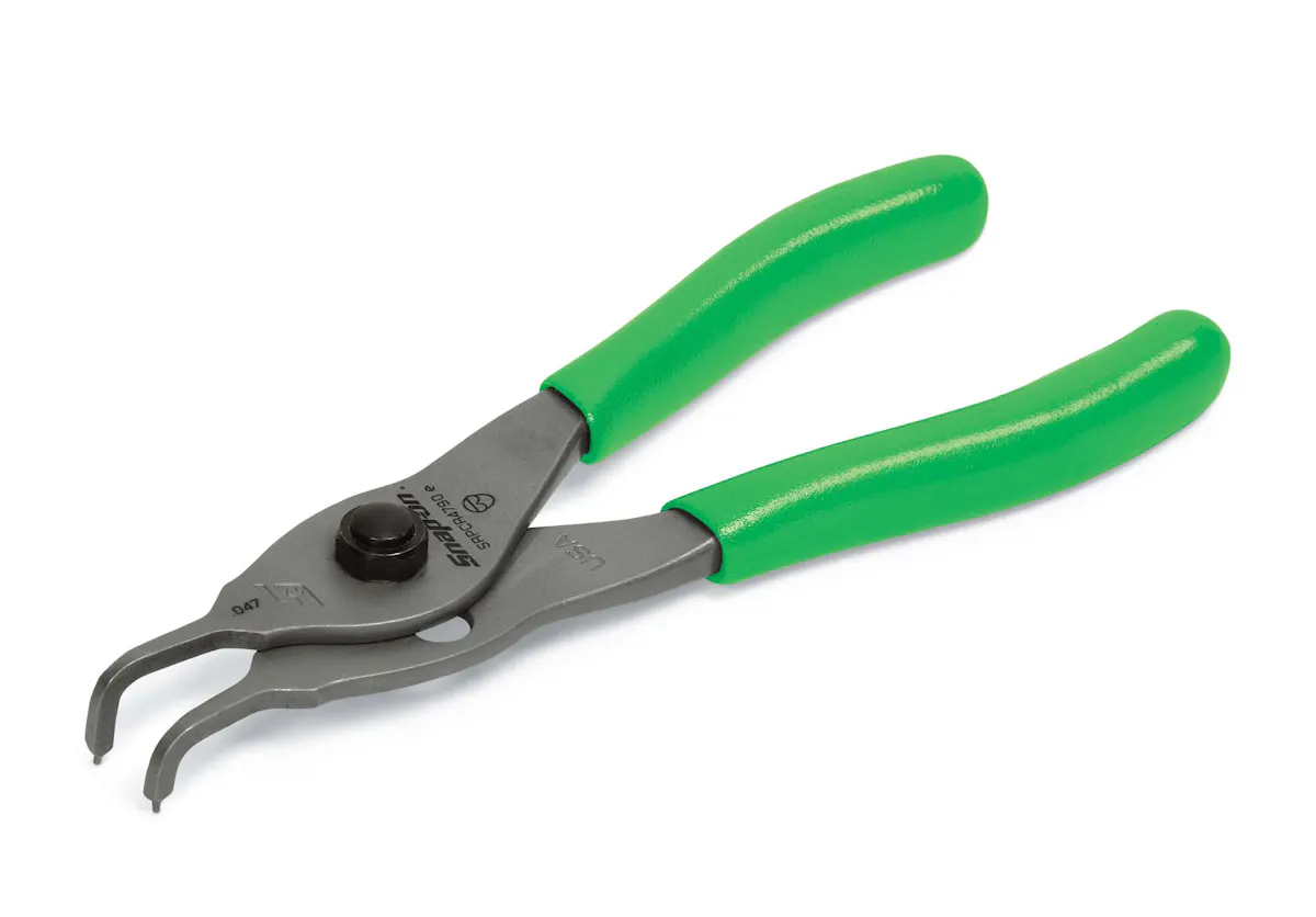 SNAP RING PLIERS 90 DEG GREEN