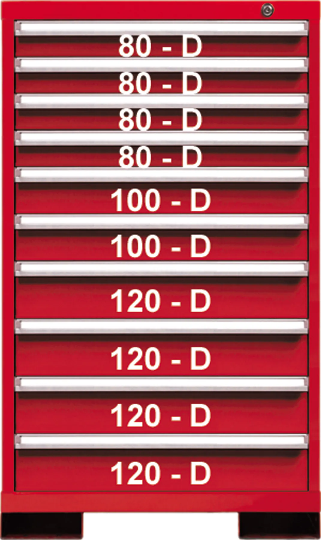10 DRWR 29W x 45H RED