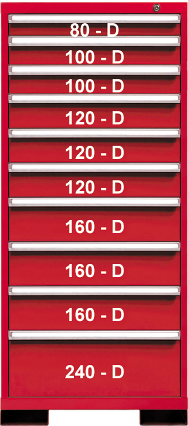10 DRWR 29W x 59H RED