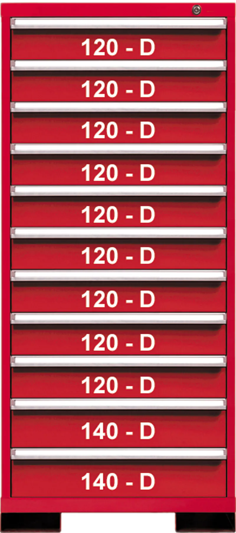 11 DRWR 29W x 59H RED