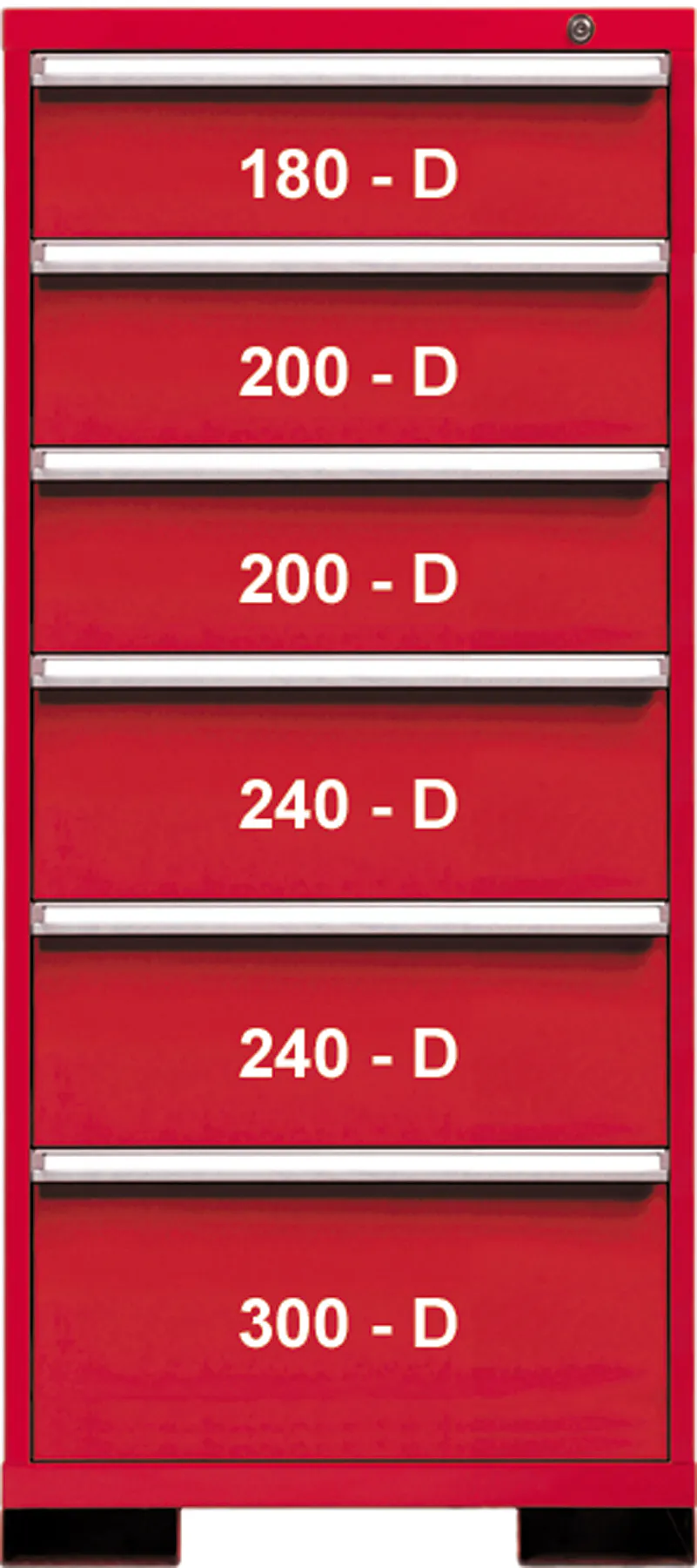 6 DRWR 29W x 59H RED