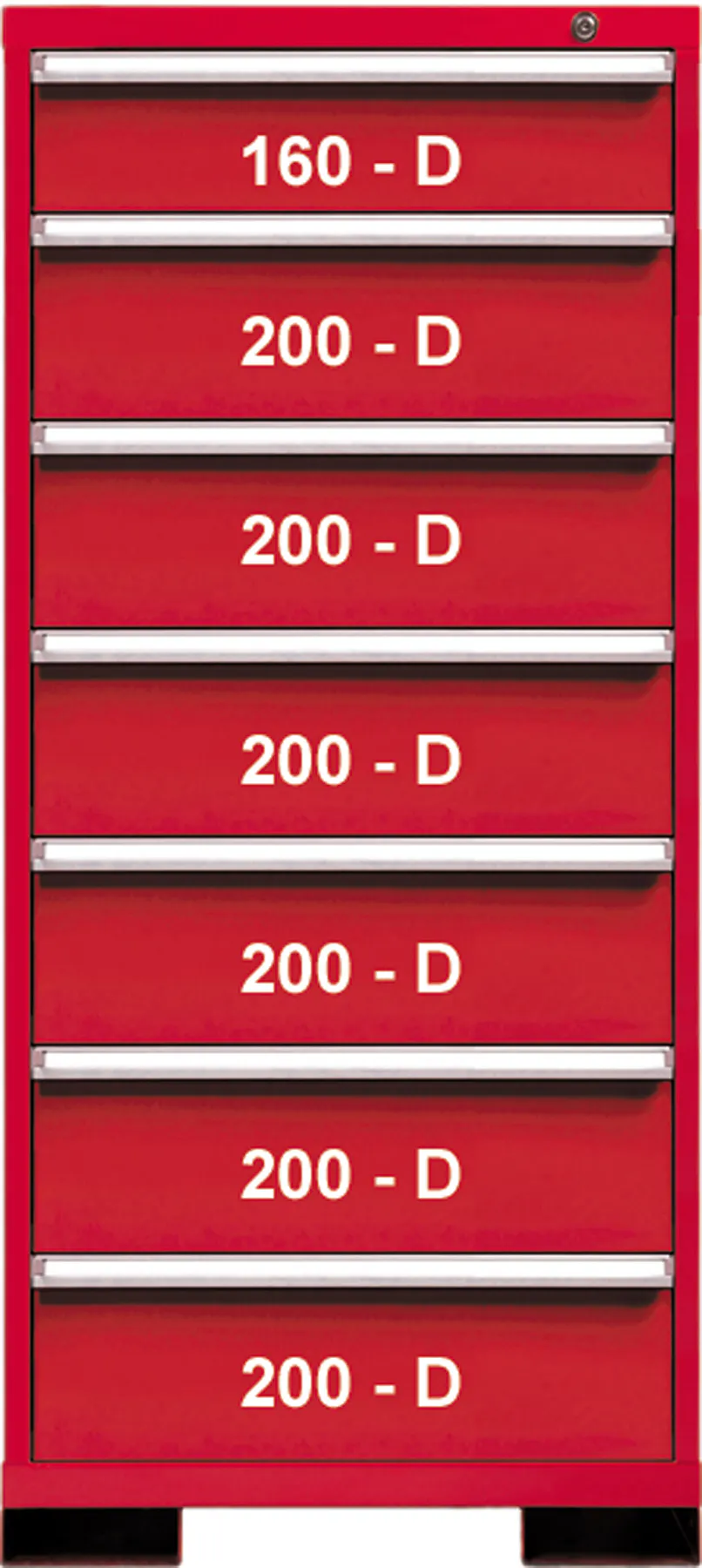 7 DRWR 29W x 59H RED