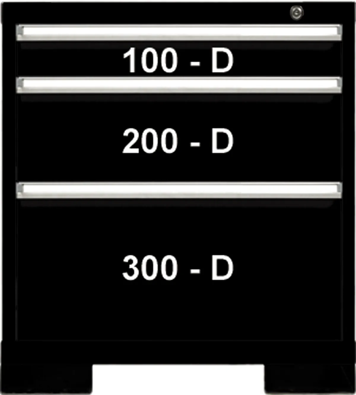 3 DRWR 29Wx30H BLACK