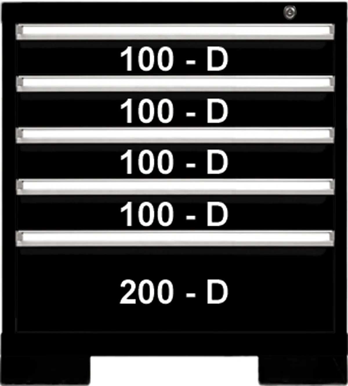 5 DRWR 29Wx30H BLACK