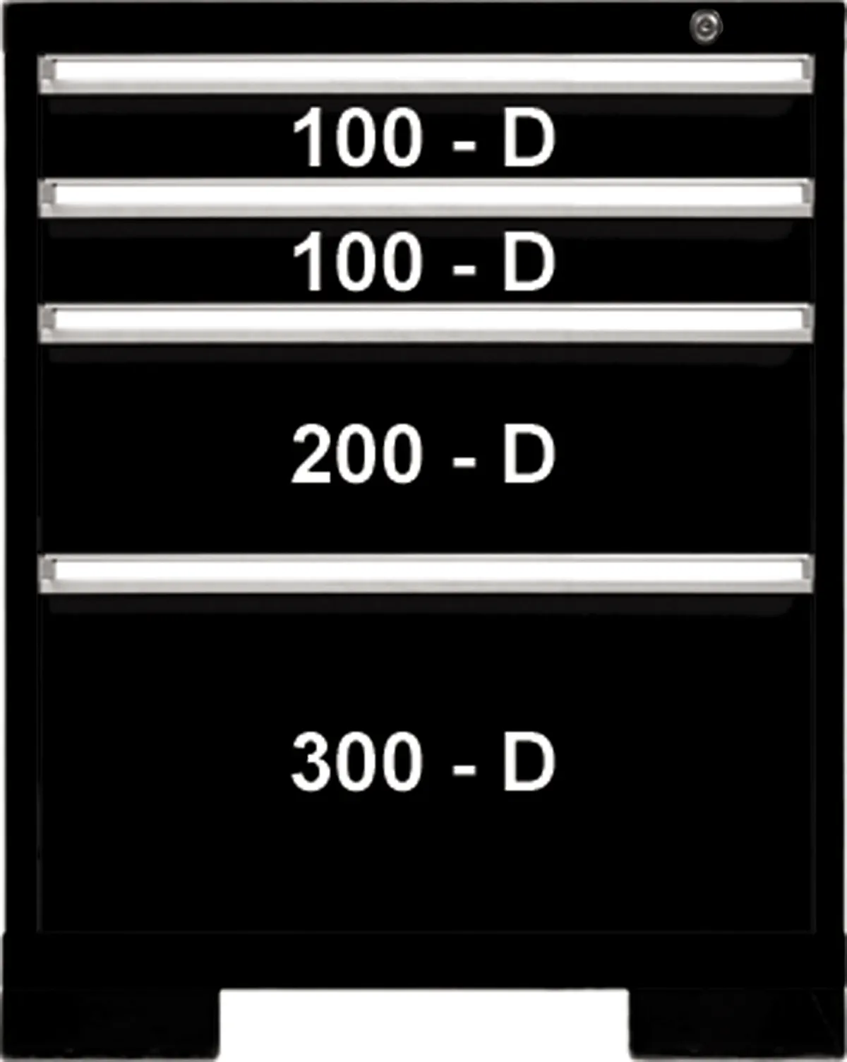 4 DRWR 29Wx33H BLACK