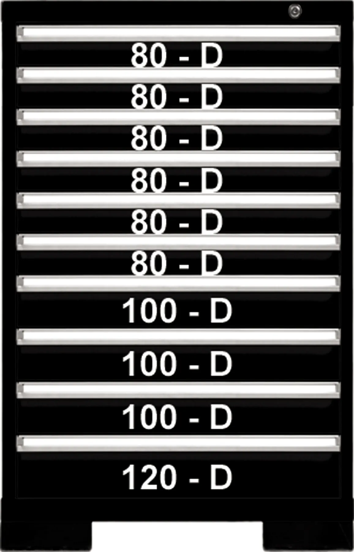 10 DRWR 29W x 41H BLACK
