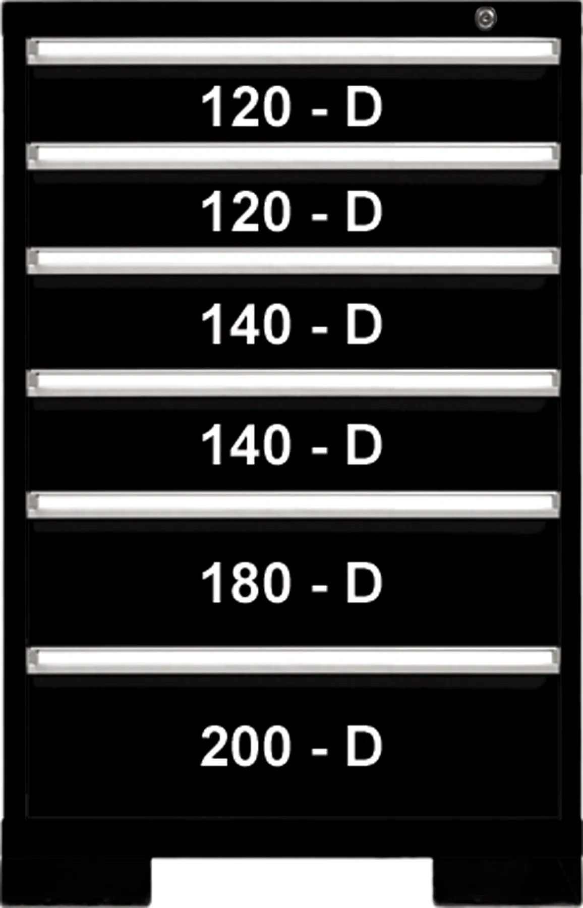 6 DRWR 29W x 41H BLACK