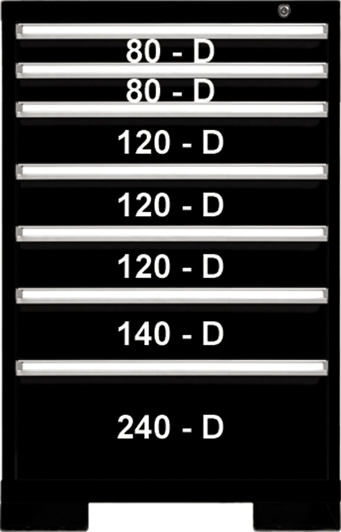 7 DRWR 29WX41H BLACK