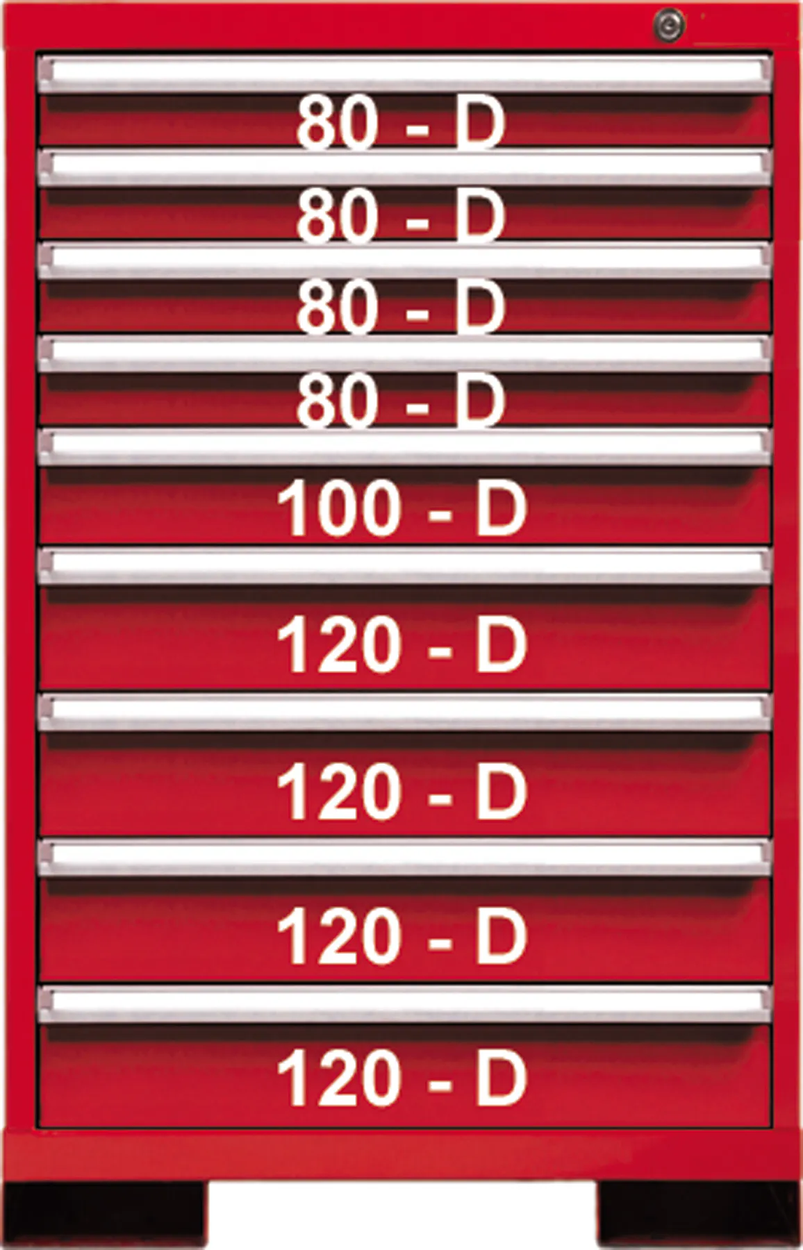 9 DRWR 29W x 41H RED
