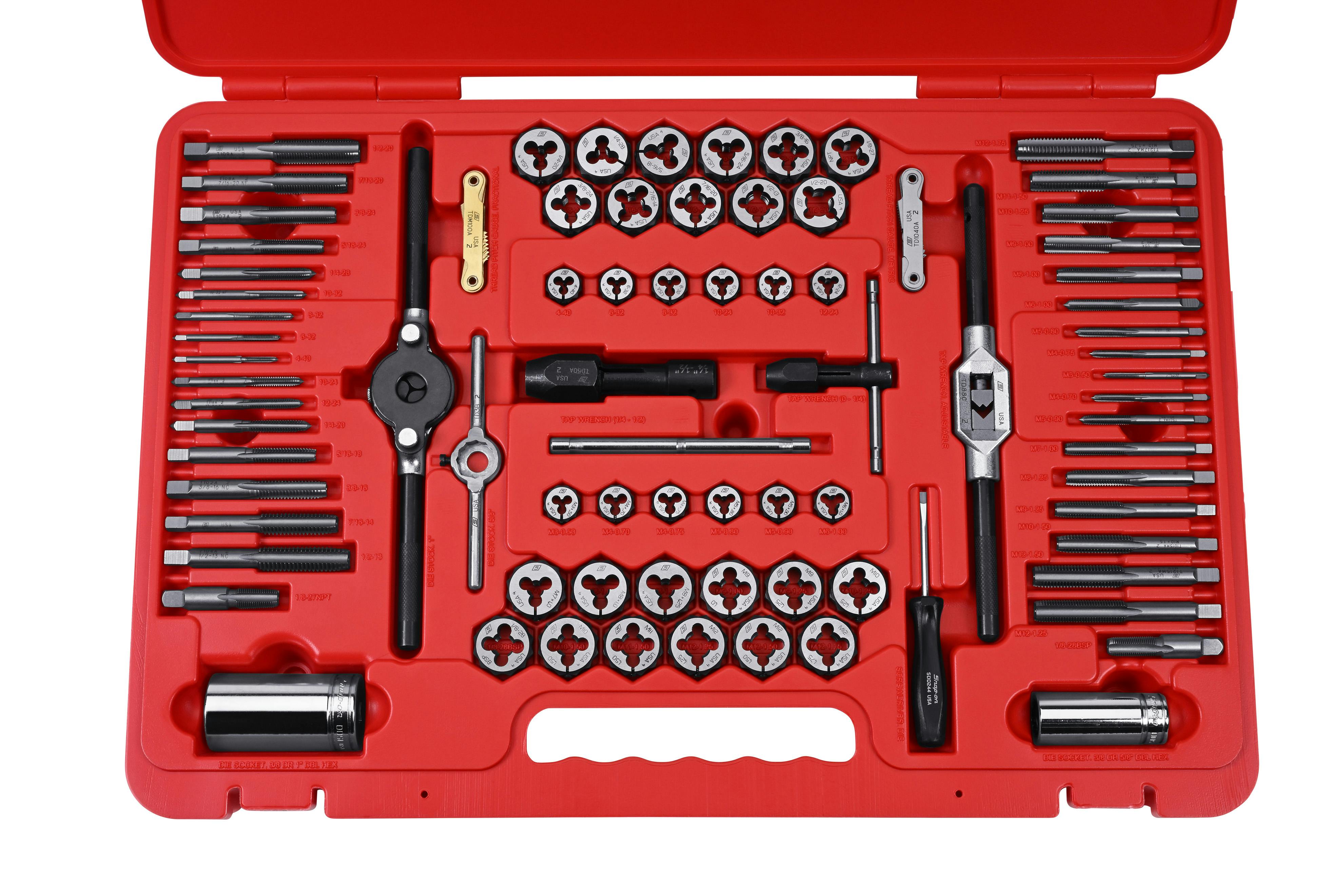 80 pc SAE and Metric Master Tap and Die Set | TDTDM500B | Snap-on