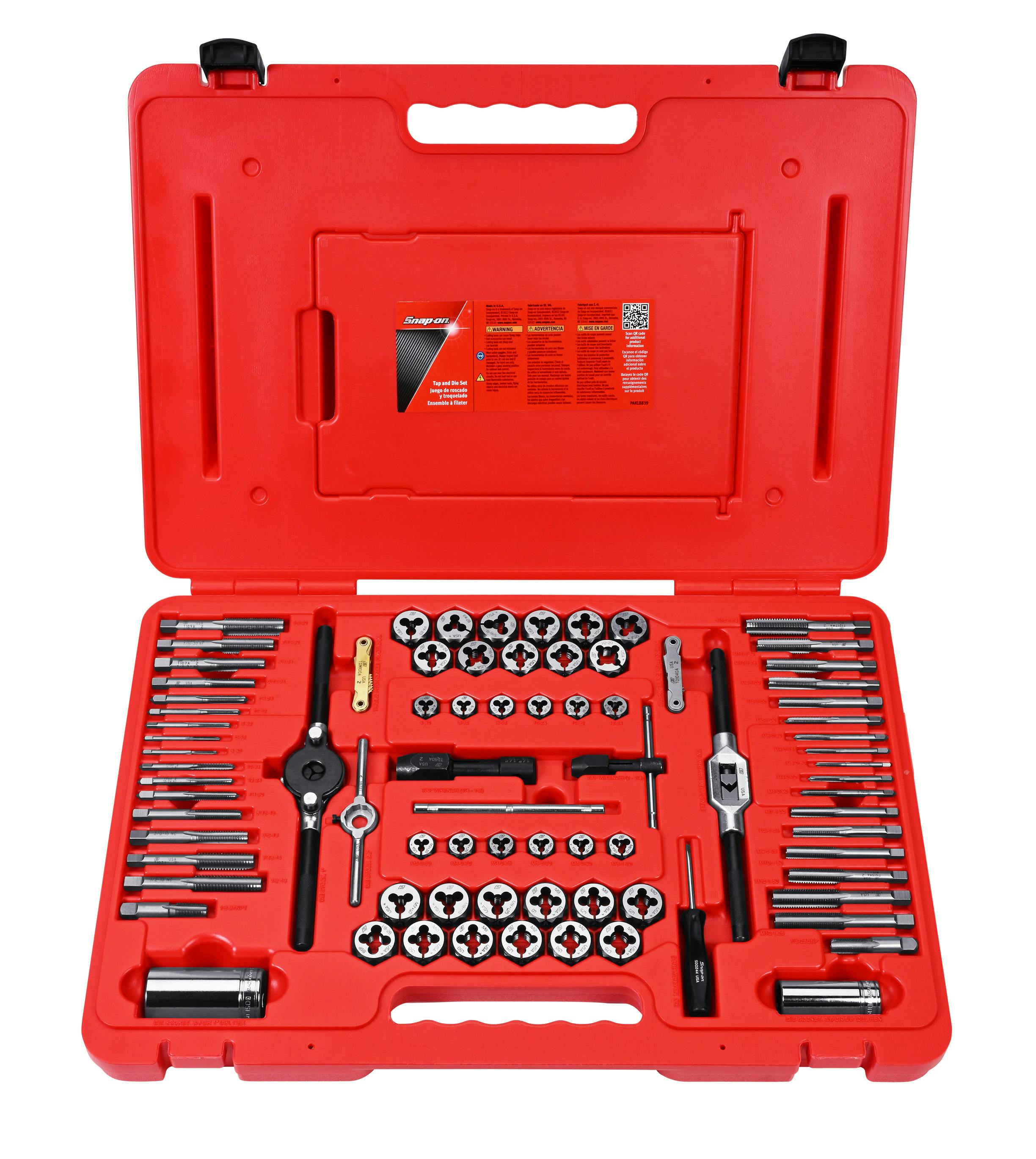 80 pc SAE and Metric Master Tap and Die Set | TDTDM500B | Snap-on