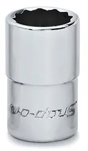 1/4DR 12PT 3/8IN SHL SKT
