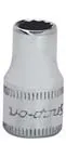 1/4DR 12PT 6MM SHL SKT