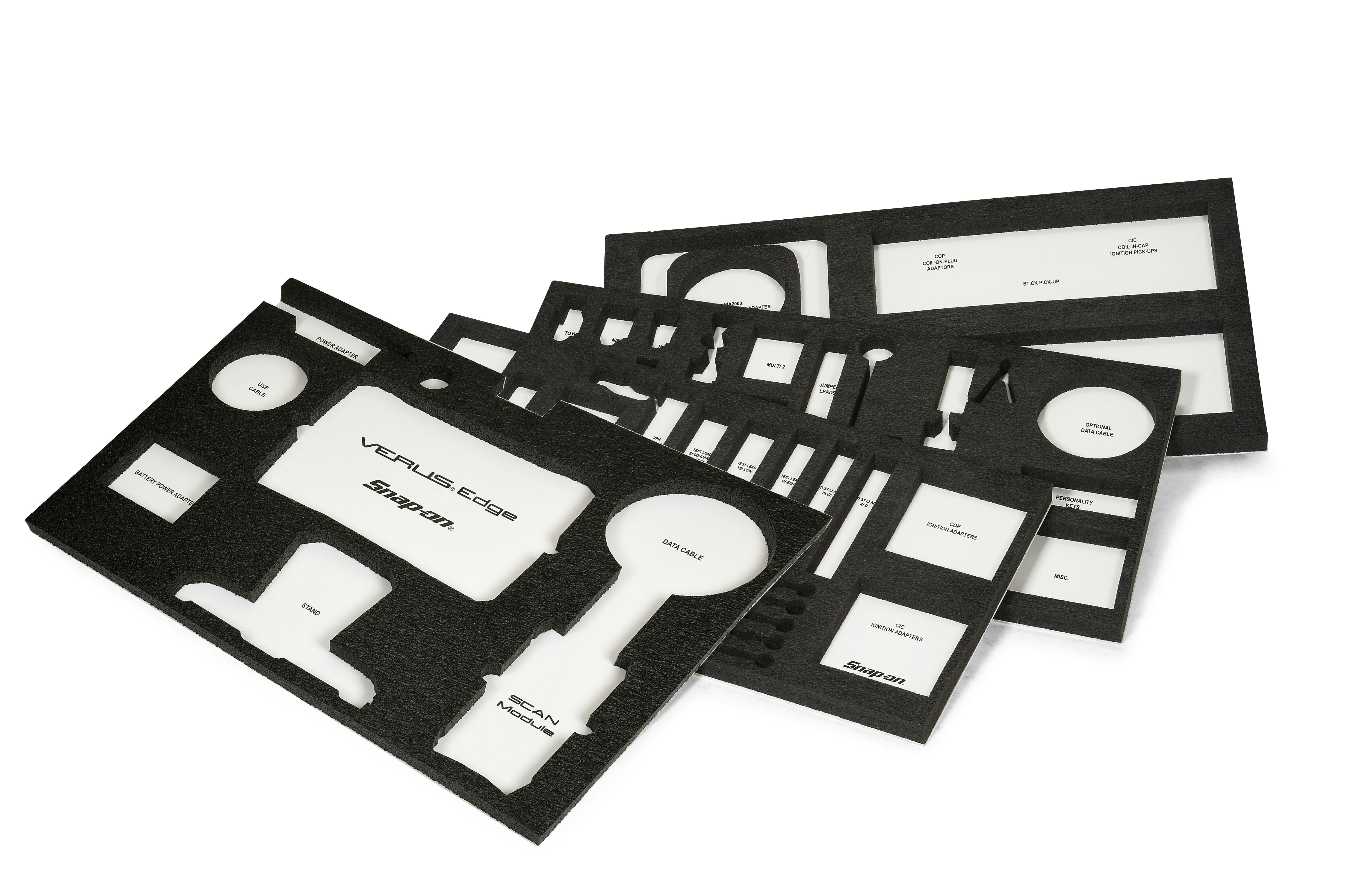 Foam Drawer Inserts, VERUS® Edge, KRSC 3-Series Carts (Black