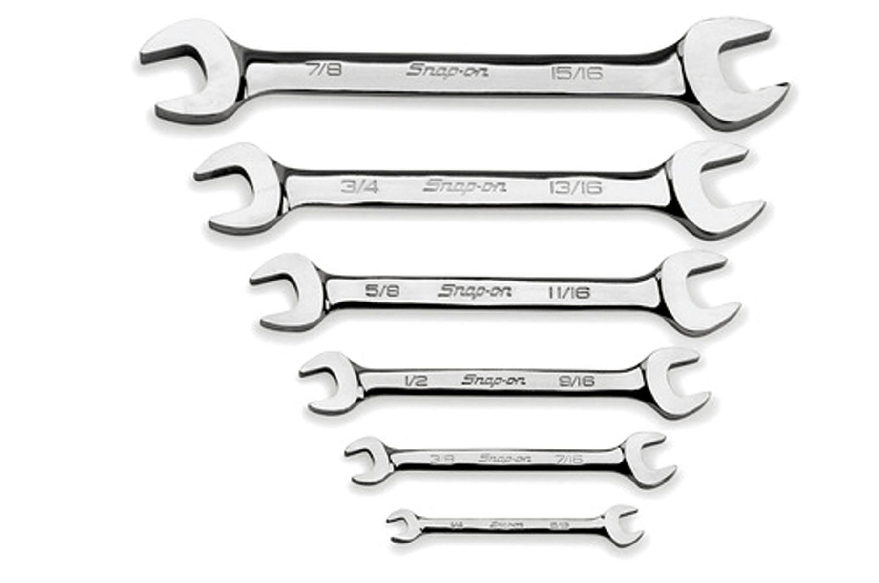 6 pc SAE Open-End Wrench Set