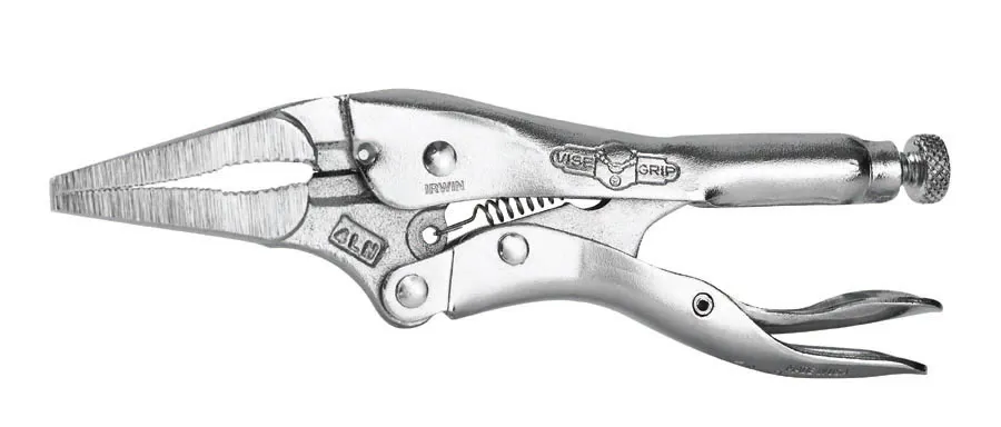 4IN LONG NOSE LOCKING PLIERS