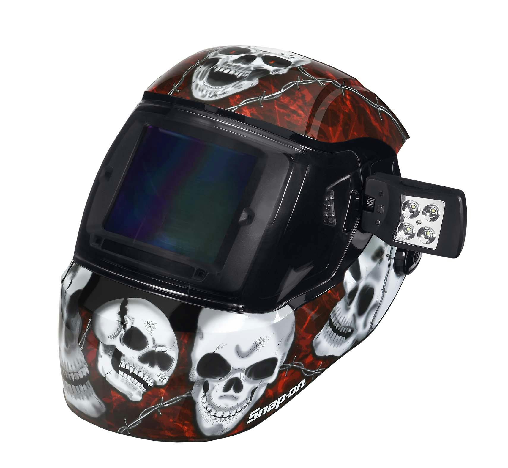 Auto Darkening Welding Helmet with Light Skull WELDIGNSKULL