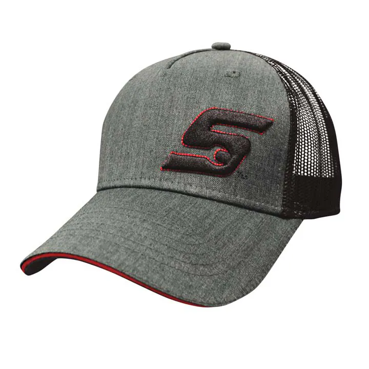 3D HEATHER GREY MESH CAP