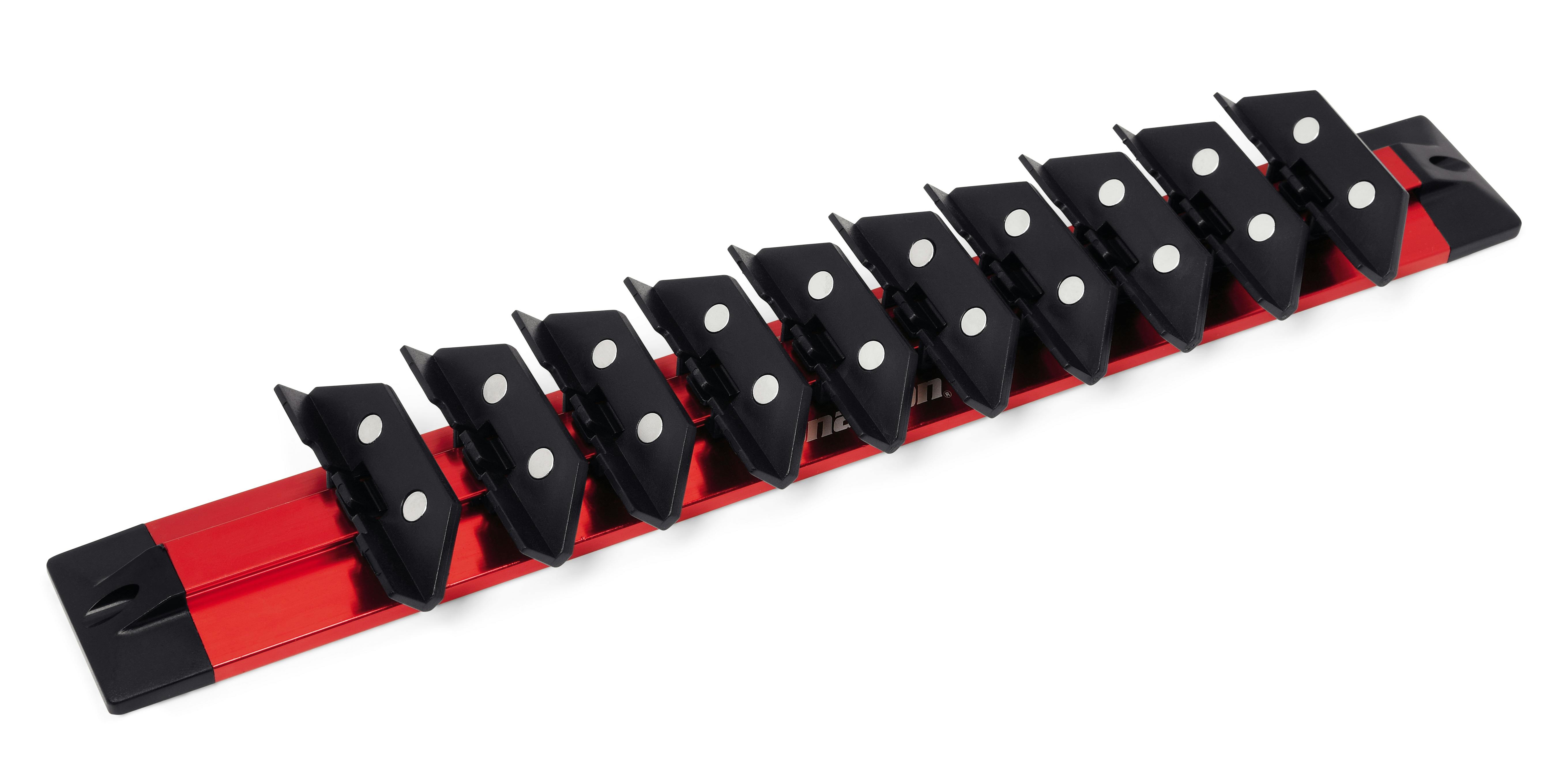 Red 15Piece EZ RED WR1500 Magnetic Wrench Holder/Organizer Magnetic Wrench Holder/Organizer 