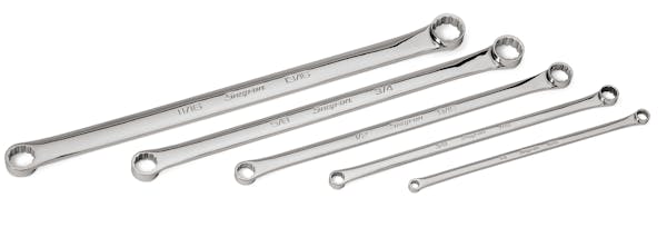 6 pc SAE 30°/60° Flank Drive® Plus Four-Way Angle Open-End Wrench  Set (3/4, 13/16, 15/16, 1, 1-1/16 and 1-1/8), SVS806