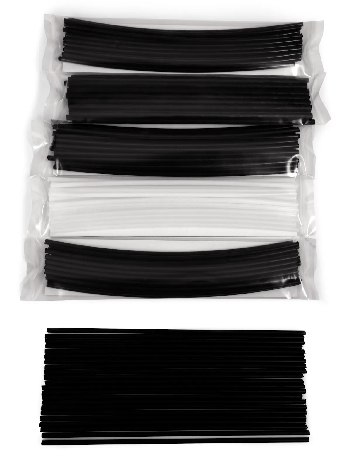 ASORTED PLASTIC RODS 132PK